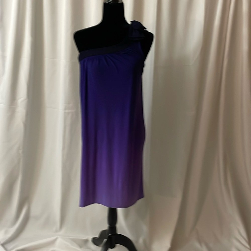 One shoulder gradient dress. Super cute. Super sexy size10 or Medium